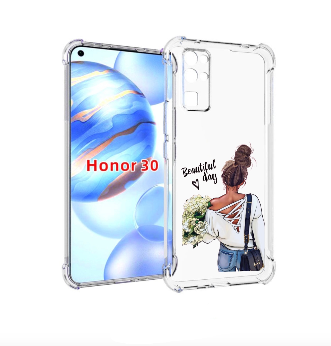 Чехол бампер MyPads Прекрасный-день для Honor 30 (BMH-AN10) прот, Прозрачный, Tocco 
Чехол бампер MyPads Прекрасный-день для Honor 30 (BMH-AN10) прот, Прозрачный, Tocco