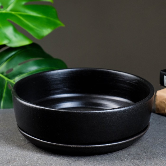 Цветочный горшок Бонсайница огма 2 л черный 1 шт., Бонсайница огма 
Цветочный горшок Бонсайница огма 2 л черный 1 шт., Бонсайница огма