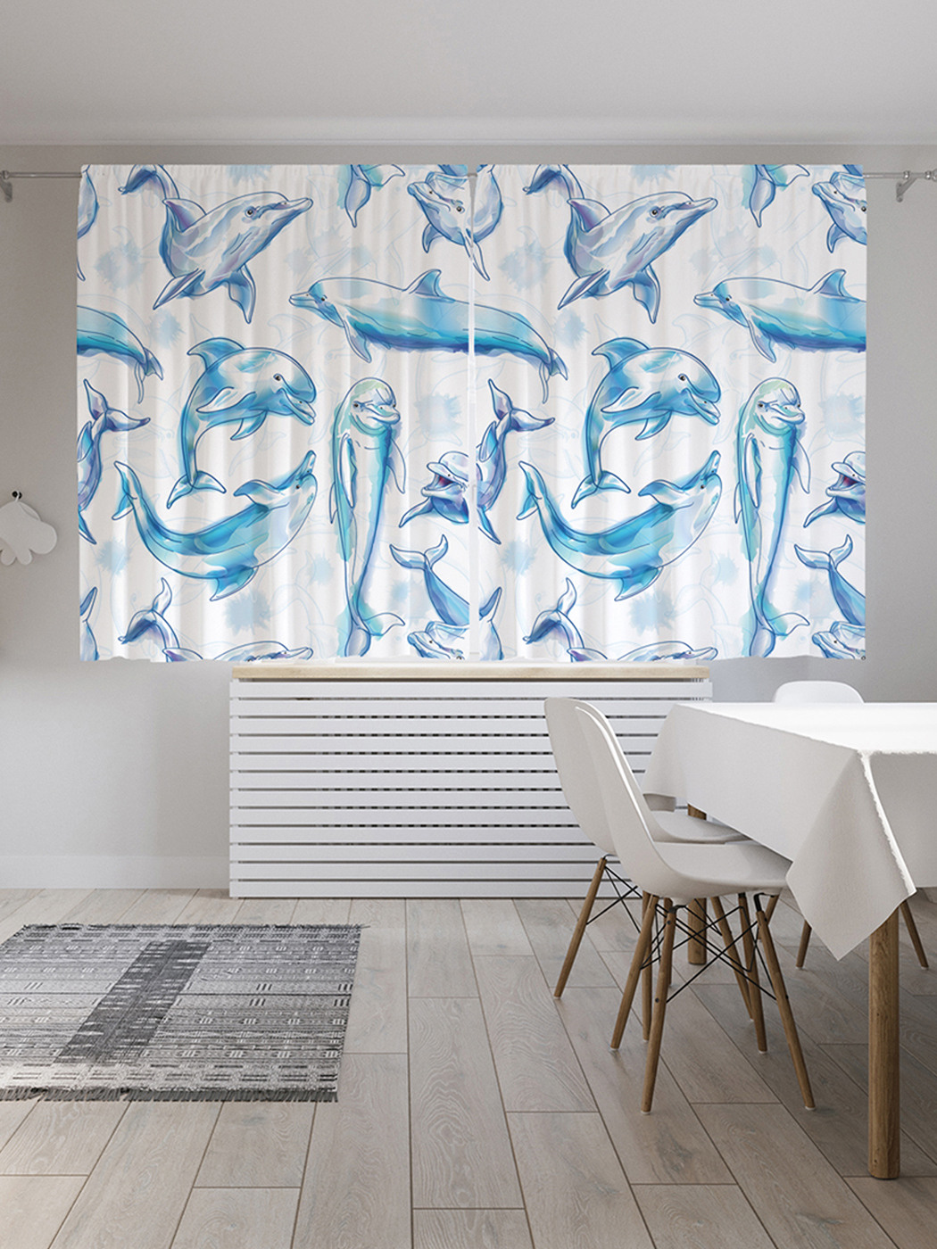 Шторы с фотопечатью JoyArty "Дельфины развлекаются" из сатена, 290х180 см 
Шторы с фотопечатью JoyArty "Дельфины развлекаются" из сатена, 290х180 см