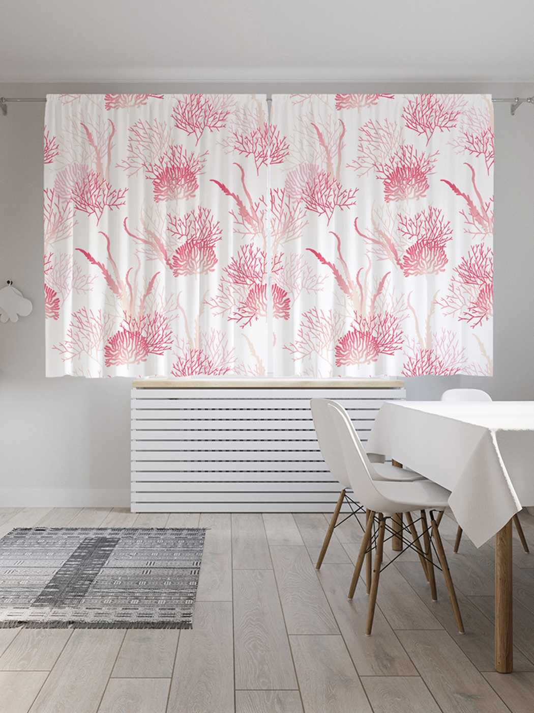 фото Шторы с фотопечатью joyarty "морское дно" из сатена, 290х180 см