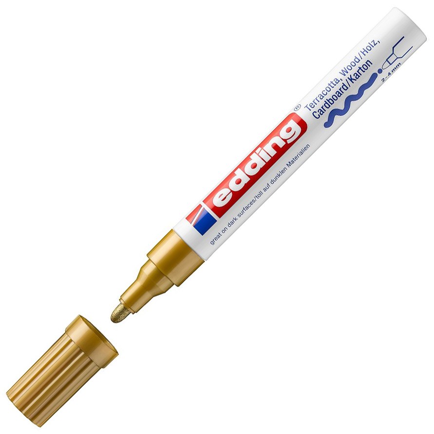 Edding Маркер лаковый матовый edding 4000, 2-4мм, золотой, Маркер лаковый матовый edding 4000, 2-4мм, золотой
Edding Маркер лаковый матовый edding 4000, 2-4мм, золотой, Маркер лаковый матовый edding 4000, 2-4мм, золотой