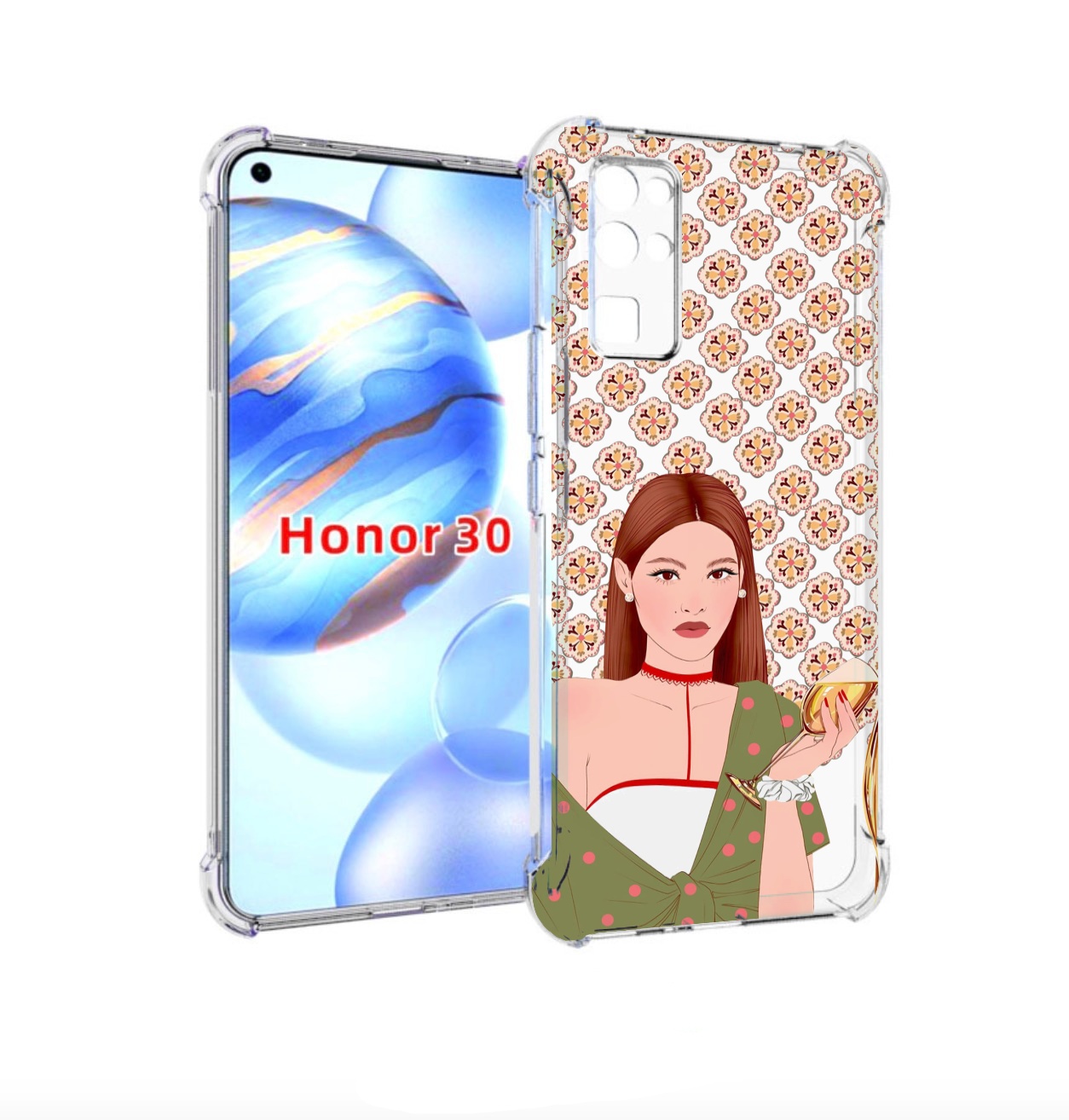 Чехол бампер MyPads девушка-с-вином-рисунок женский для Honor 30, Прозрачный, Tocco
Чехол бампер MyPads девушка-с-вином-рисунок женский для Honor 30, Прозрачный, Tocco
