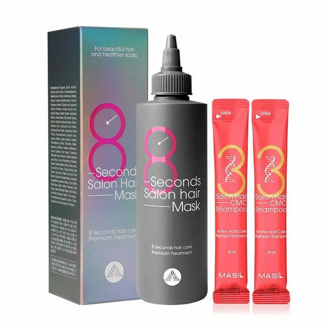 Набор для ухода за волосами Masil 8 Seconds Salon Hair Mask Special Set, 350 мл, 2х8 мл
Набор для ухода за волосами Masil 8 Seconds Salon Hair Mask Special Set, 350 мл, 2х8 мл