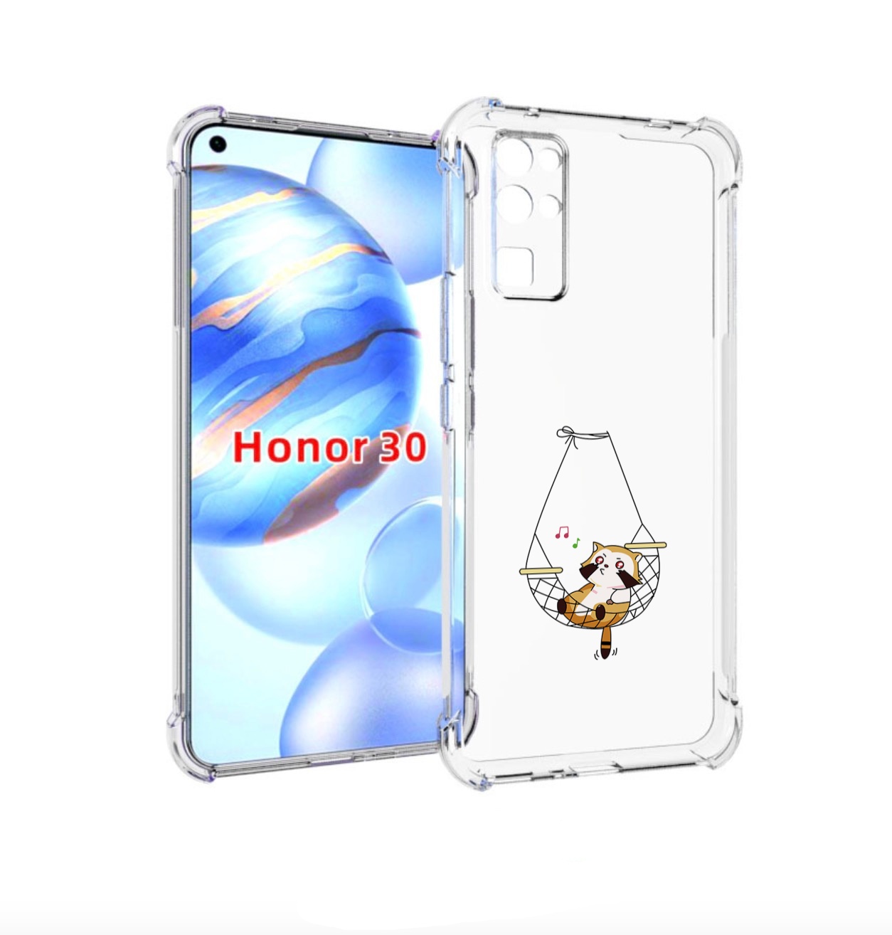 Чехол бампер MyPads енот-на-гамаке для Honor 30 (BMH-AN10) проти, Прозрачный, Tocco
Чехол бампер MyPads енот-на-гамаке для Honor 30 (BMH-AN10) проти, Прозрачный, Tocco