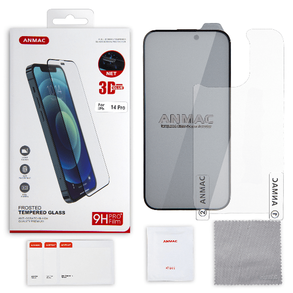 Защитное стекло Anmac для iPhone 14 Pro 3D матовый с сеточкой, Защитное стекло ANMAC для iPhone 14 Pro 3D матовый с сеточкой
Защитное стекло Anmac для iPhone 14 Pro 3D матовый с сеточкой, Защитное стекло ANMAC для iPhone 14 Pro 3D матовый с сеточкой