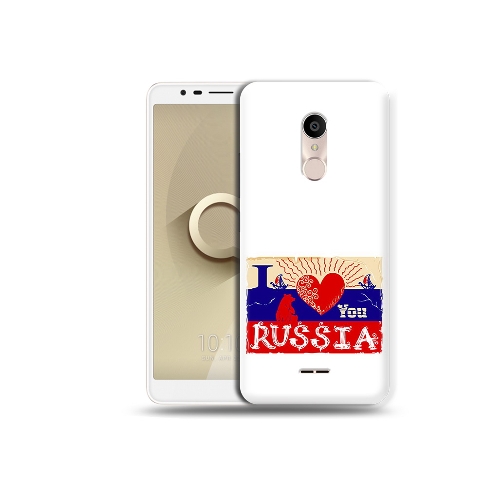 Чехол MyPads Tocco для Alcatel 3C 5026D Люблю Россию, Прозрачный, Tocco 
Чехол MyPads Tocco для Alcatel 3C 5026D Люблю Россию, Прозрачный, Tocco