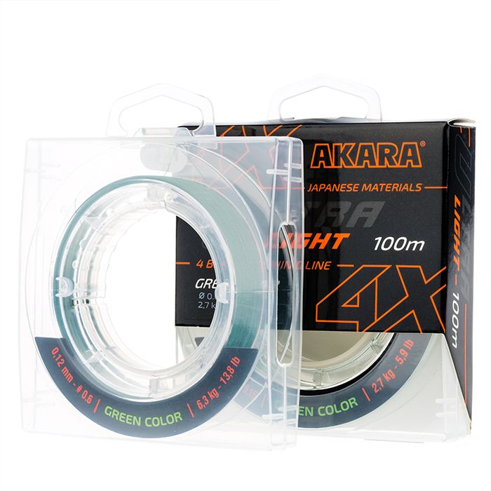 Шнур рыболовный плетеный Akara Ultra Light Green 100 м 0,10, Зеленый, Ultra Light Green 100м.
Шнур рыболовный плетеный Akara Ultra Light Green 100 м 0,10, Зеленый, Ultra Light Green 100м.
