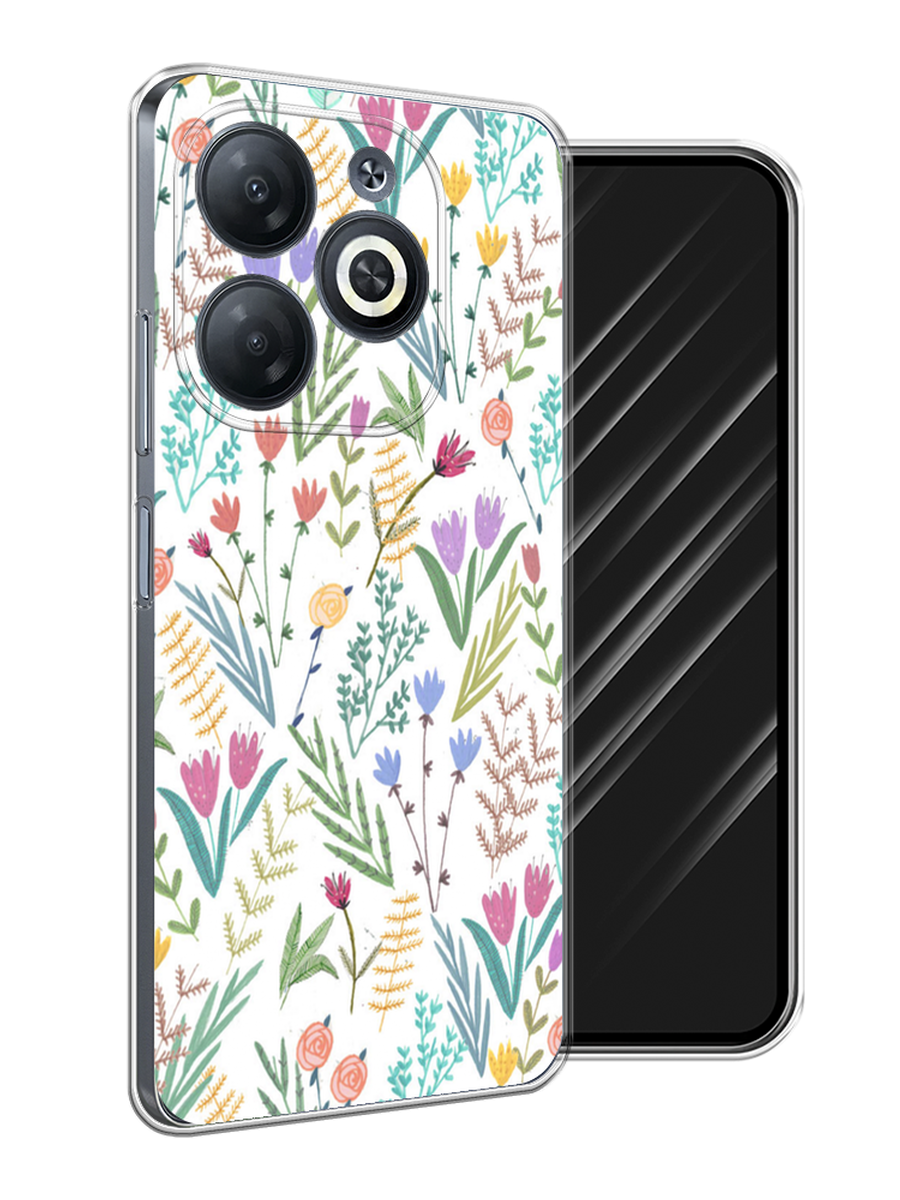 Чехол Awog на Infinix Smart 8/8 HD/Hot 40i "Полевые цветы рисунок", Белый;зеленый, 3105650-1
Чехол Awog на Infinix Smart 8/8 HD/Hot 40i "Полевые цветы рисунок", Белый;зеленый, 3105650-1