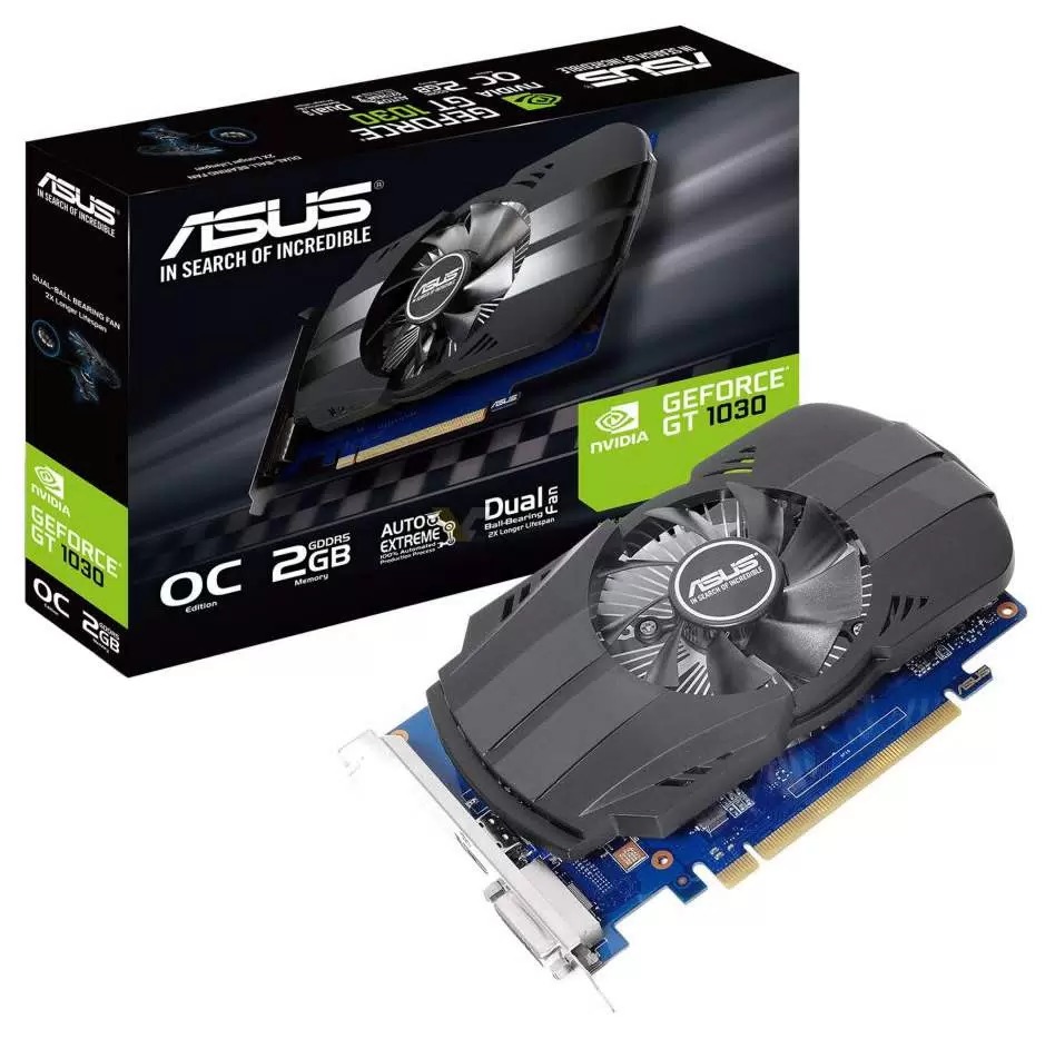 Видеокарта ASUS NVIDIA GeForce GT 1030 Phoenix (PH-GT1030-O2G), Черный, GeForce GT 1030 Phoenix
Видеокарта ASUS NVIDIA GeForce GT 1030 Phoenix (PH-GT1030-O2G), Черный, GeForce GT 1030 Phoenix
