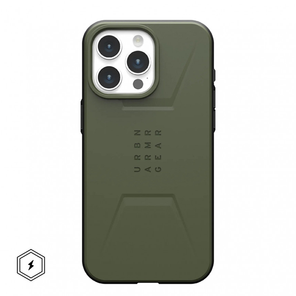 Чехол UAG Civilian MagSafe для iPhone 15 Pro MAX 6.7" оливковый (Olive Drab), Зеленый, Civilian MagSafe
Чехол UAG Civilian MagSafe для iPhone 15 Pro MAX 6.7" оливковый (Olive Drab), Зеленый, Civilian MagSafe