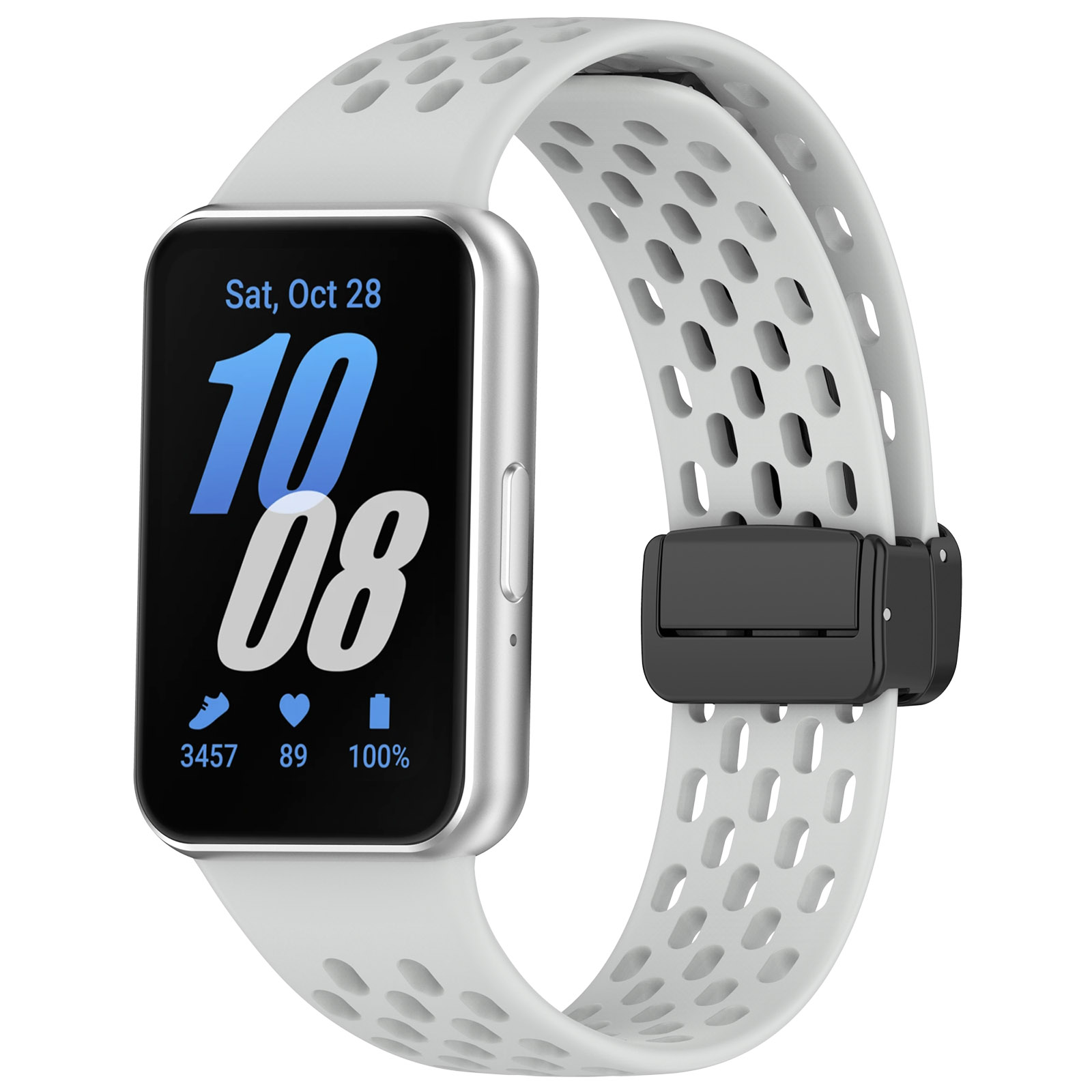 Силиконовый ремешок для Samsung Galaxy Fit 3, с магнитной застежкой, светло-серый, Galaxy Fit 3
Силиконовый ремешок для Samsung Galaxy Fit 3, с магнитной застежкой, светло-серый, Galaxy Fit 3