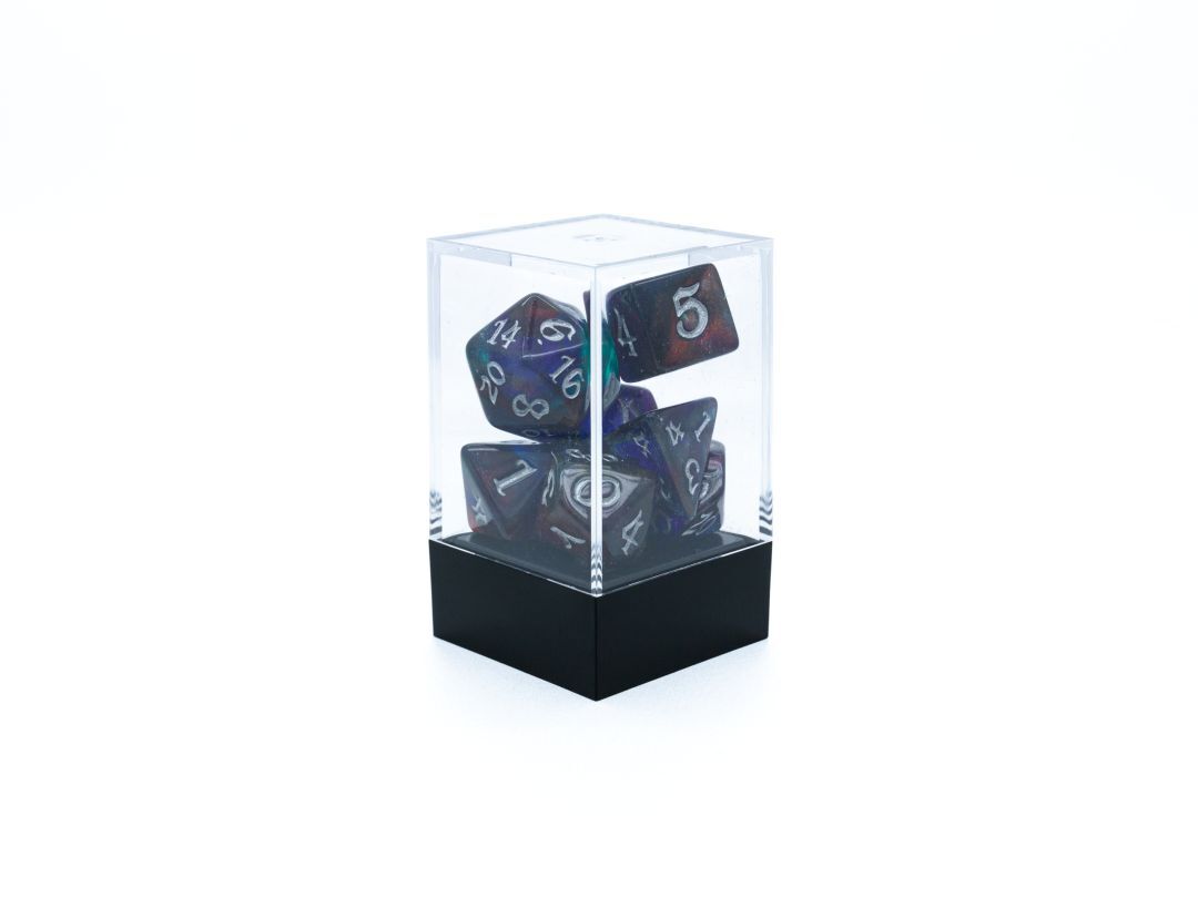 Набор кубиков для D&D, Dungeons and Dragons, ДнД, Pathfinder переливающиеся космические, Разноцветный, MG2145
Набор кубиков для D&D, Dungeons and Dragons, ДнД, Pathfinder переливающиеся космические, Разноцветный, MG2145