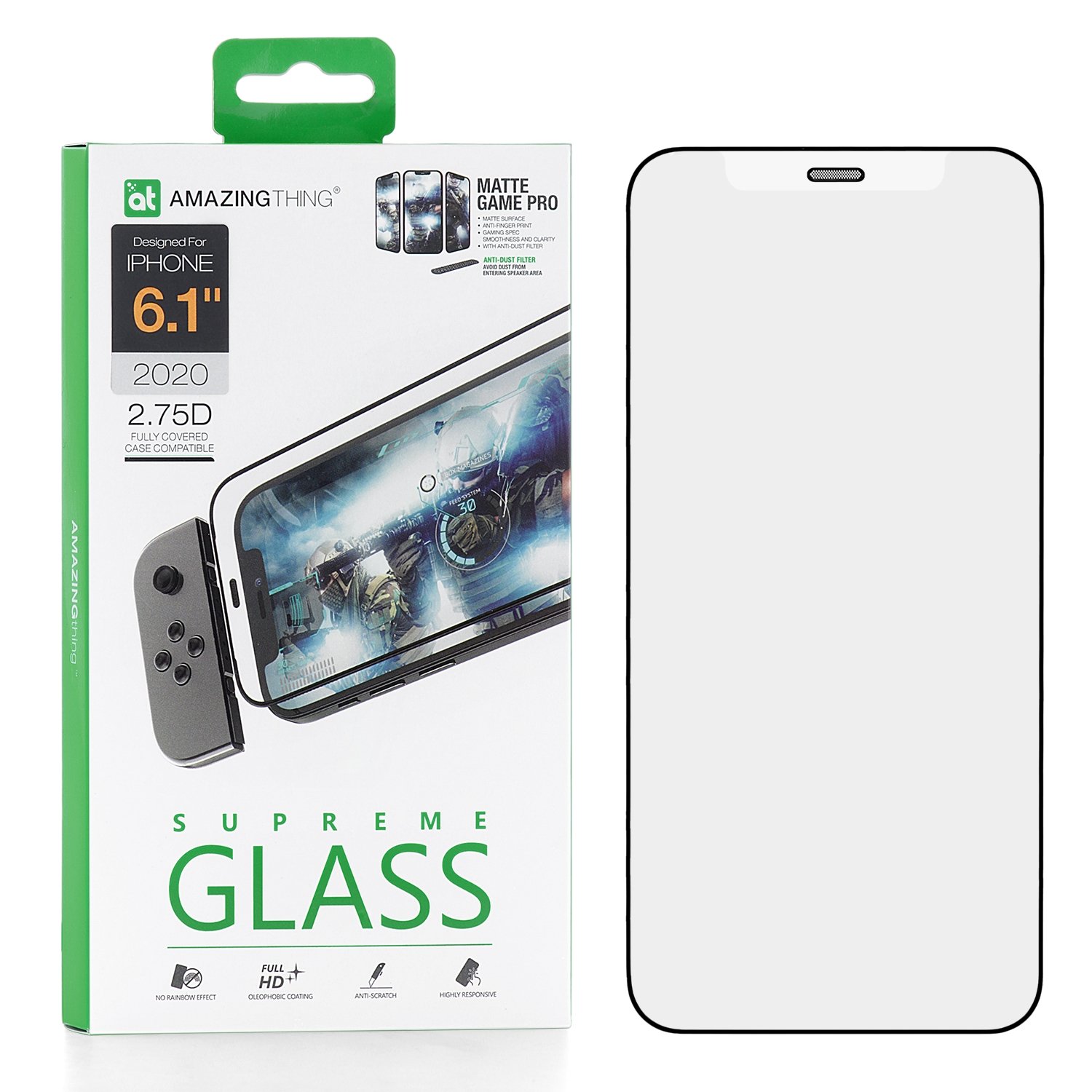 Защитное стекло для iPhone 12/12 Pro Amazingthing Silk Pure Matte Anti-Dust Filter Black
Защитное стекло для iPhone 12/12 Pro Amazingthing Silk Pure Matte Anti-Dust Filter Black