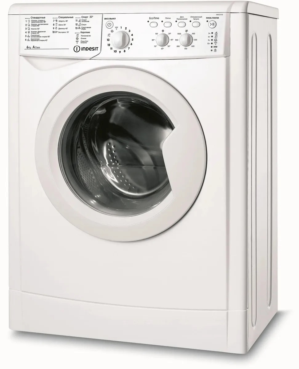 Стиральная машина Indesit EcoTime IWSC 6105, с фронтальной загрузкой, 6кг, 1000об/мин
Стиральная машина Indesit EcoTime IWSC 6105, с фронтальной загрузкой, 6кг, 1000об/мин