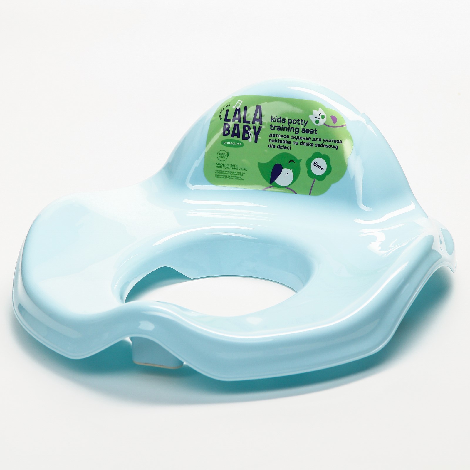Детское сиденье для унитаза Protect Me, цвет голубой пастельный 
Детское сиденье для унитаза Protect Me, цвет голубой пастельный