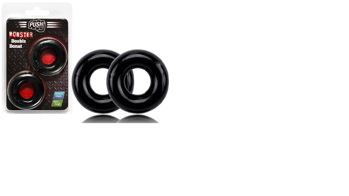 фото Эрекционные кольца push monster double donut