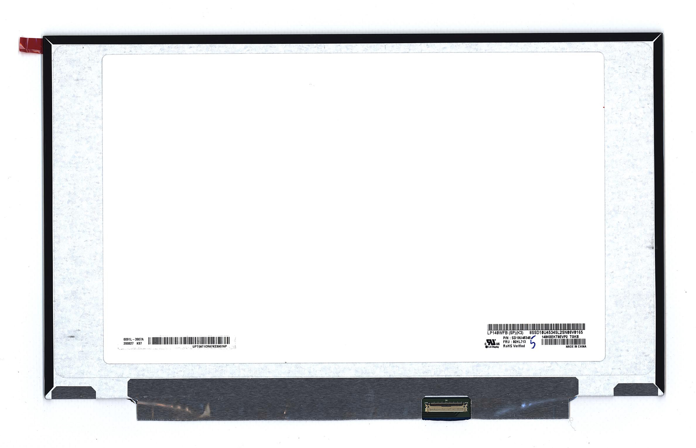 Матрица OEM для ноутбука LP140WFB(SP)(K3) (100178800V), совместимая с p/n: LP140WFB(SP)(K3)
Матрица OEM для ноутбука LP140WFB(SP)(K3) (100178800V), совместимая с p/n: LP140WFB(SP)(K3)