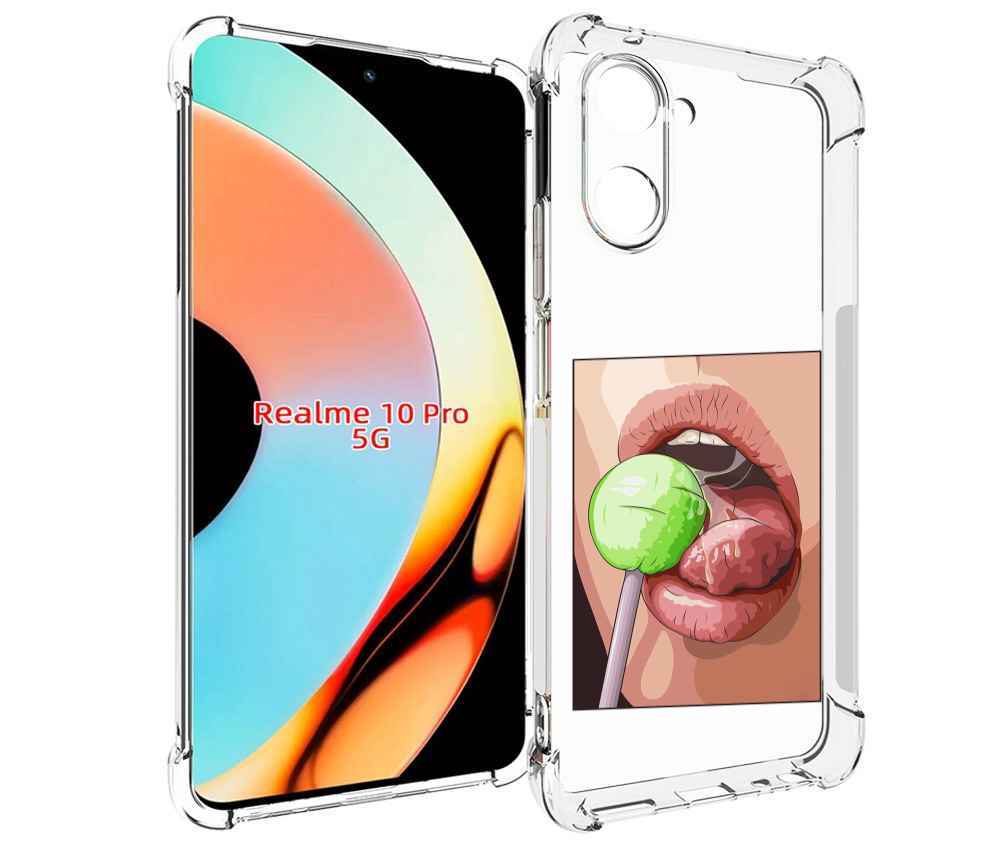 Чехол бампер MyPads зеленый-чупа-чупс женский для Realme 10 Pro ..., Прозрачный, Tocco
Чехол бампер MyPads зеленый-чупа-чупс женский для Realme 10 Pro ..., Прозрачный, Tocco
