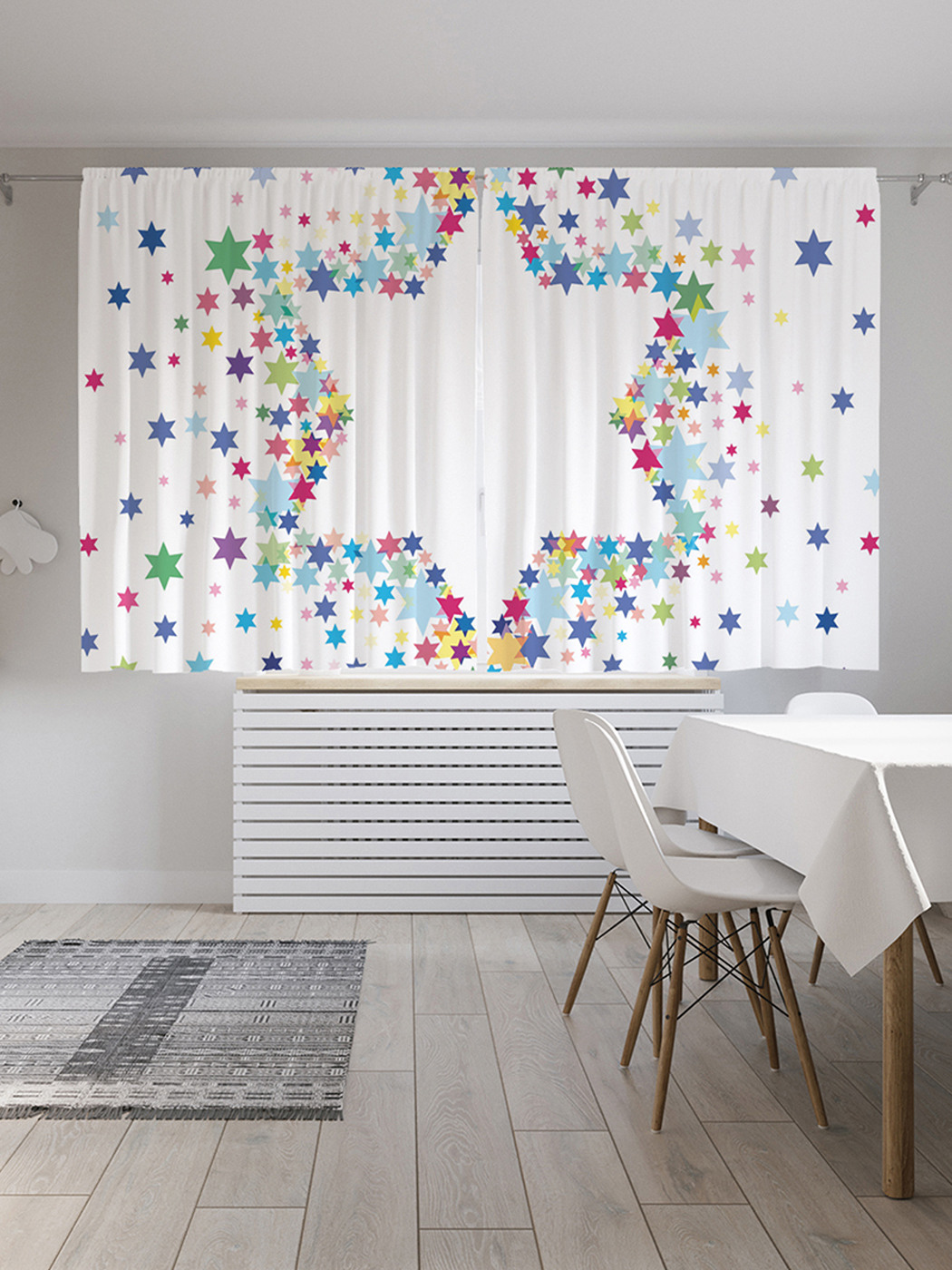 Шторы с фотопечатью JoyArty "Звезда Давида в разноцветных снежинках" из сатена, 290х180 см
Шторы с фотопечатью JoyArty "Звезда Давида в разноцветных снежинках" из сатена, 290х180 см