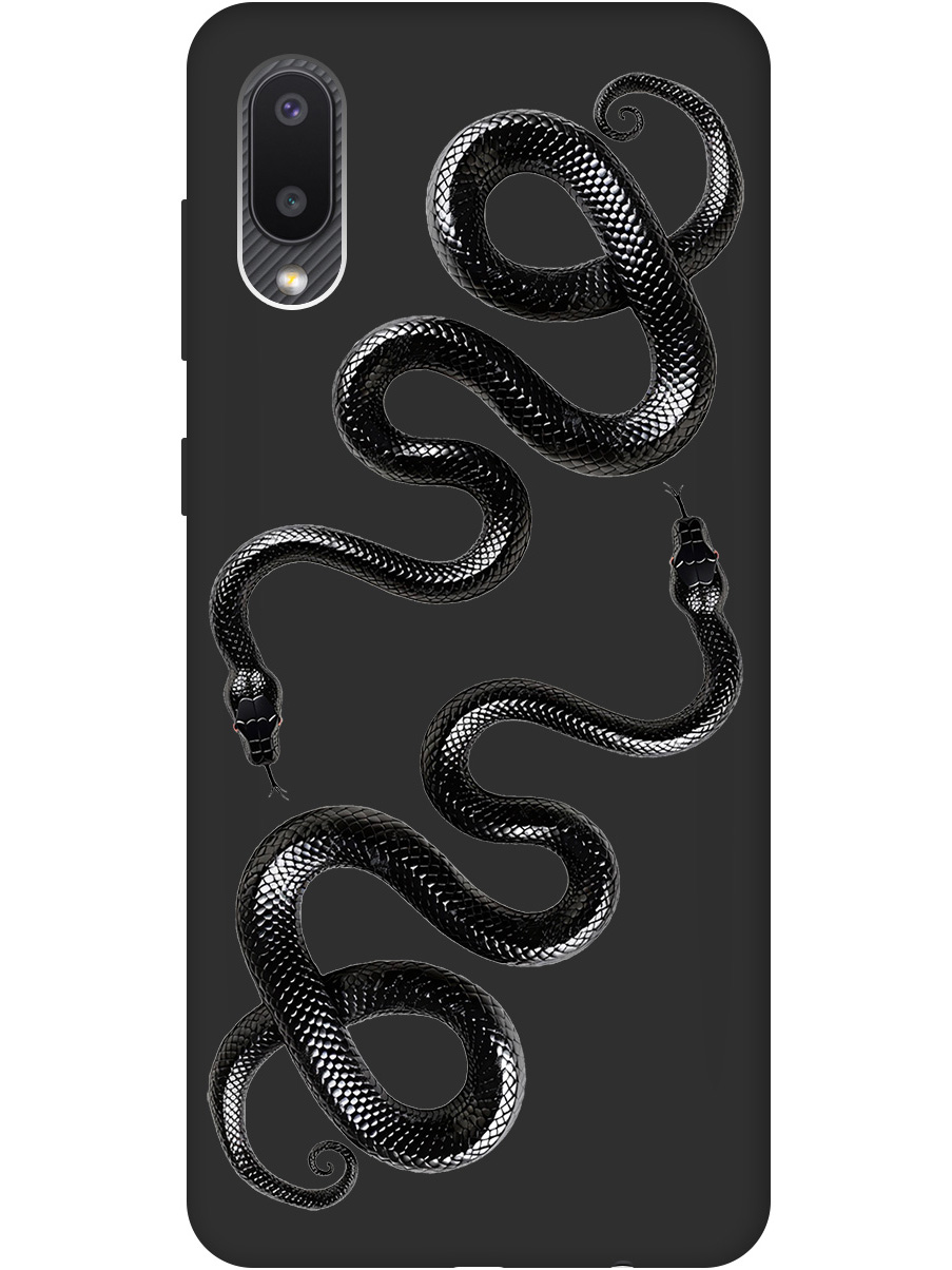 Силиконовый чехол на Samsung Galaxy A02 с принтом "Черные мамбы" матовый черный, 724352113
Силиконовый чехол на Samsung Galaxy A02 с принтом "Черные мамбы" матовый черный, 724352113