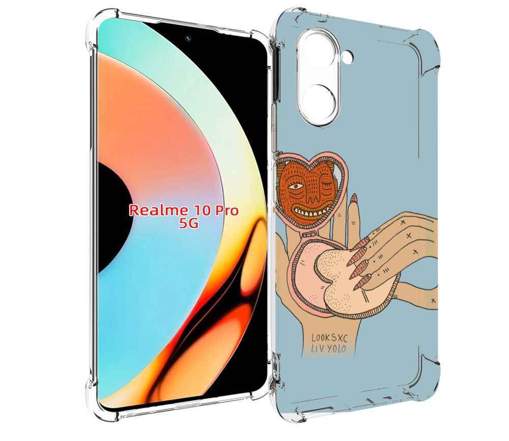 Чехол бампер MyPads макияж картинка женский для Realme 10 Pro пр..., Прозрачный, Tocco
Чехол бампер MyPads макияж картинка женский для Realme 10 Pro пр..., Прозрачный, Tocco