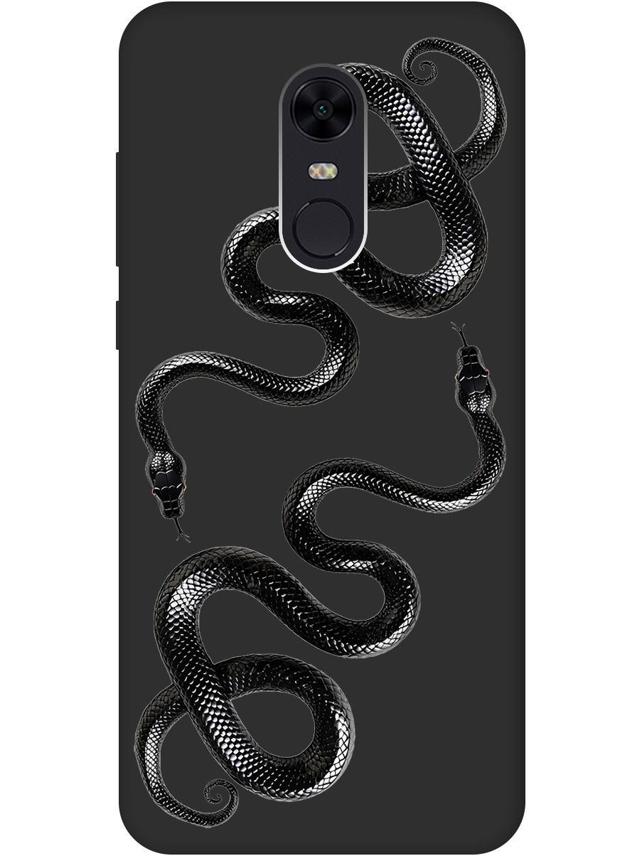 Силиконовый чехол на Xiaomi Redmi 5 Plus с принтом "Черные мамбы" матовый черный, 717097513
Силиконовый чехол на Xiaomi Redmi 5 Plus с принтом "Черные мамбы" матовый черный, 717097513