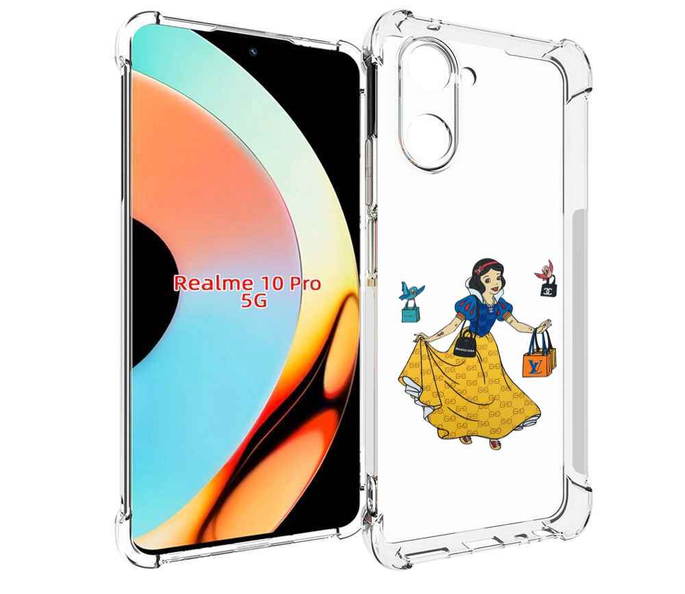 Чехол бампер MyPads модная-принцесса женский для Realme 10 Pro п..., Прозрачный, Tocco
Чехол бампер MyPads модная-принцесса женский для Realme 10 Pro п..., Прозрачный, Tocco