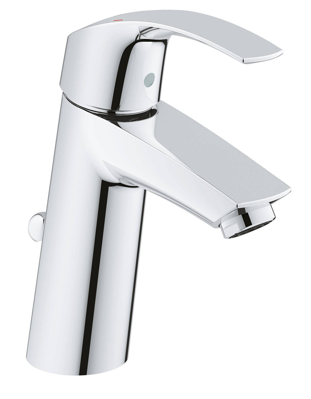 Смеситель для раковины GROHE Eurosmart с донным клапаном, средний излив, хром (23322001)
Смеситель для раковины GROHE Eurosmart с донным клапаном, средний излив, хром (23322001)