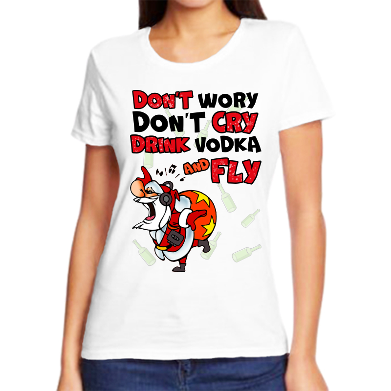 Футболка женская белая 62 р-р новогодняя dont worry don’t cry drink vodka and fly, Белый, fzh_isi
Футболка женская белая 62 р-р новогодняя dont worry don’t cry drink vodka and fly, Белый, fzh_isi