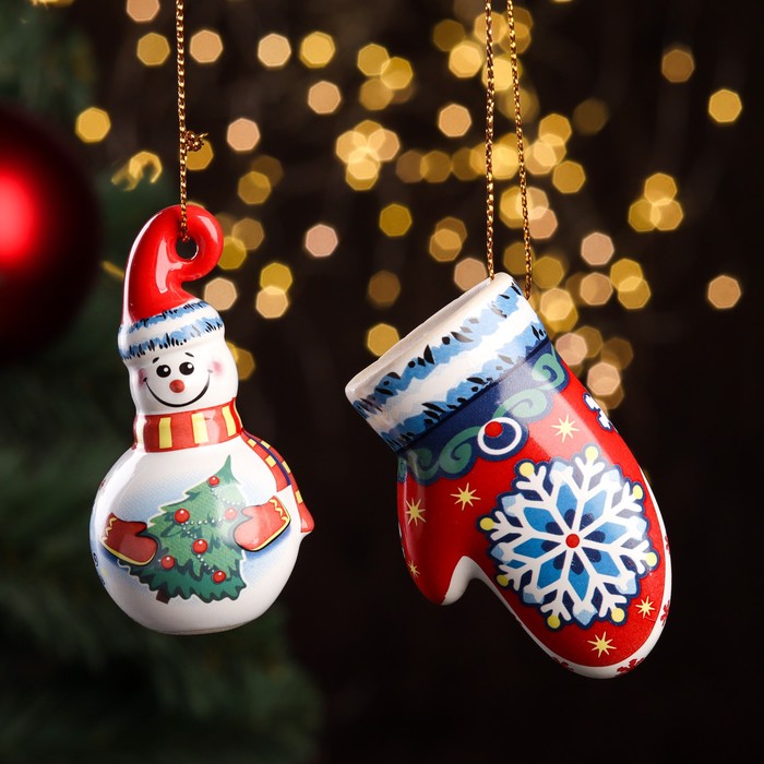 Елочная игрушка Bazar Снеговик и варежка 7441443 2 шт. разноцветный, Снеговик и варежка
Елочная игрушка Bazar Снеговик и варежка 7441443 2 шт. разноцветный, Снеговик и варежка