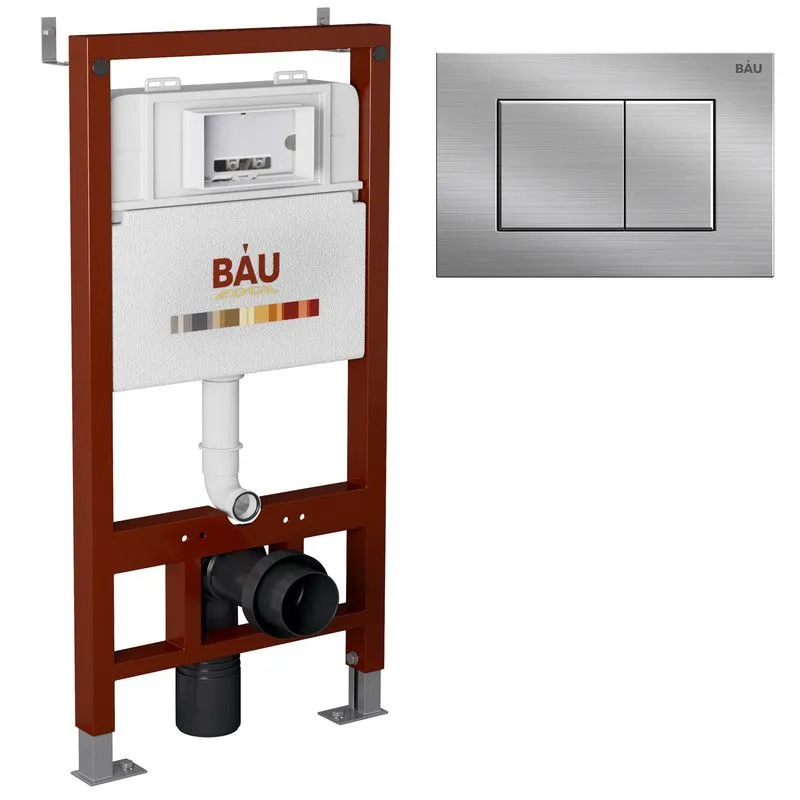 Инсталляция BAU PRO Q111300-Q00009 для подвесного унитаза, клавиша смыва BAU Stil, 10736
Инсталляция BAU PRO Q111300-Q00009 для подвесного унитаза, клавиша смыва BAU Stil, 10736