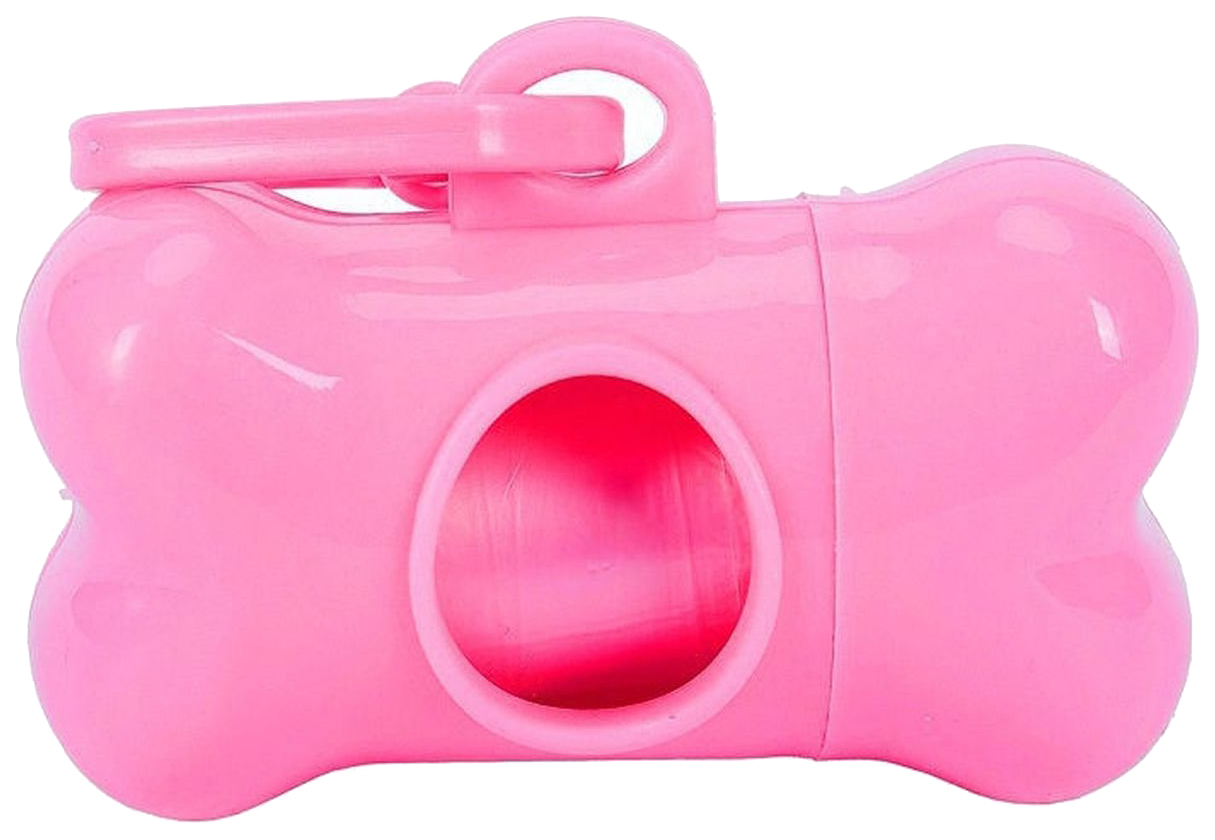 фото Органайзер для гигиенических дог-пакетов кость, розовый nobrand