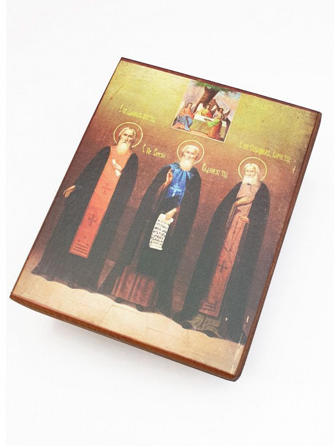 Икона Даниил Переяславский, Сергий Радонежский и СЕРАФИМ Саровский, под старину, 15х18 см
Икона Даниил Переяславский, Сергий Радонежский и СЕРАФИМ Саровский, под старину, 15х18 см