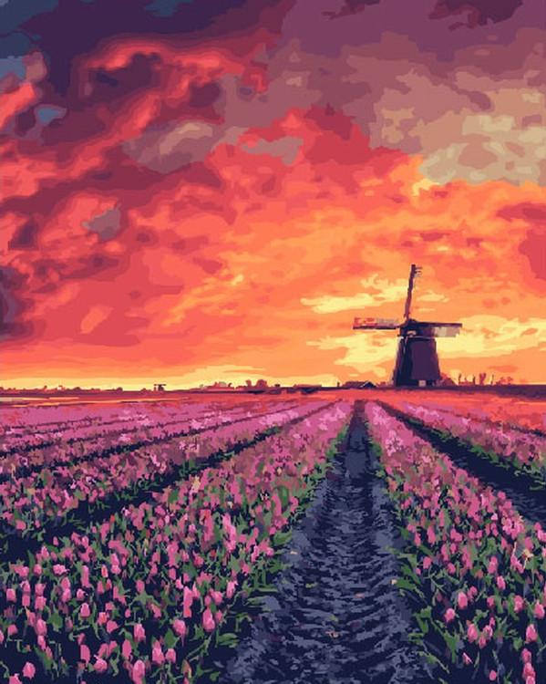 Картина по номерам ВанГогВоМне На закате, 40x50, На закате 
Картина по номерам ВанГогВоМне На закате, 40x50, На закате