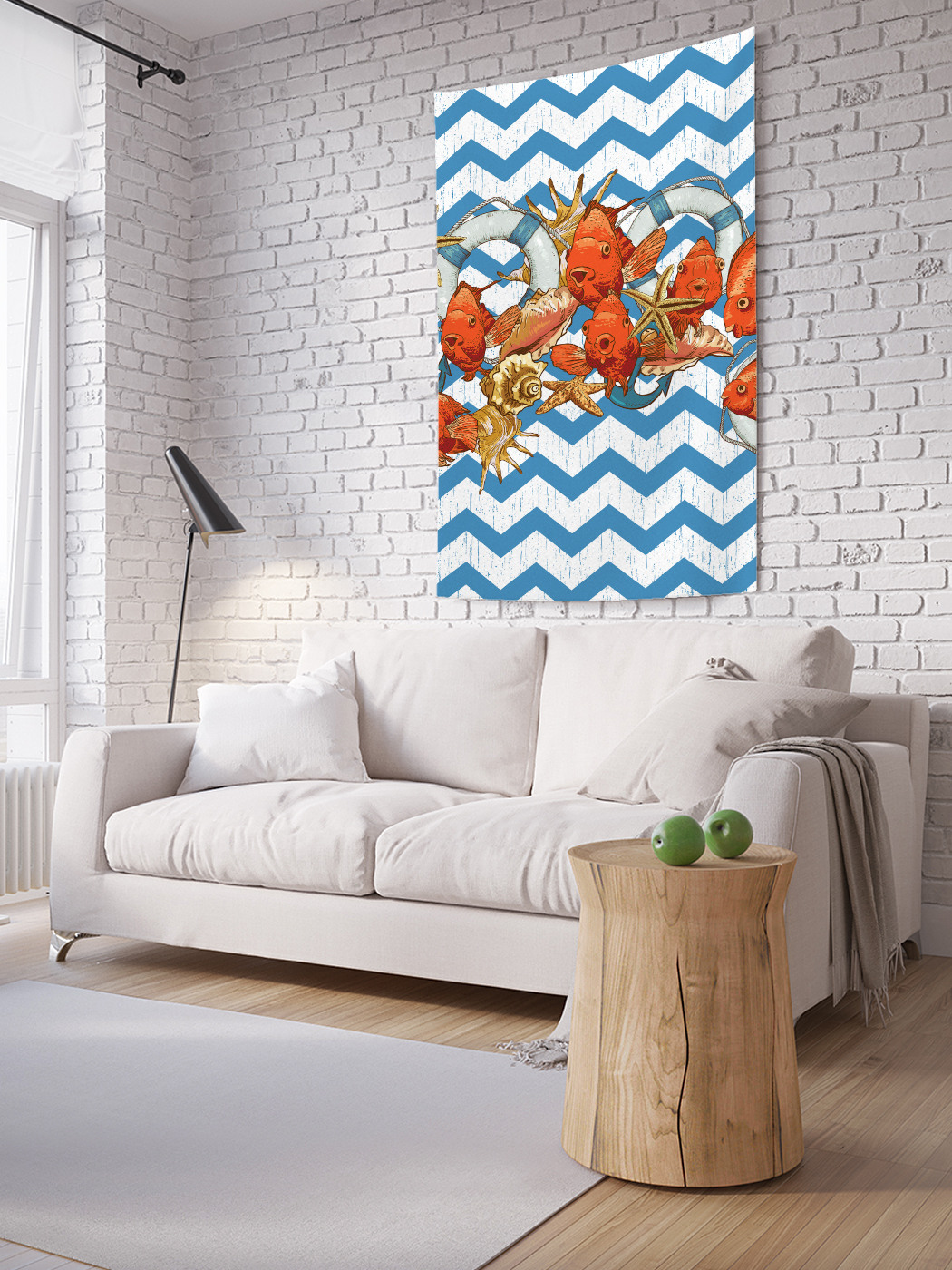Вертикальное фотопанно на стену JoyArty Рыбы и ракушки на зигзагах 100x150 см, Рыбы и ракушки на зигзагах
Вертикальное фотопанно на стену JoyArty Рыбы и ракушки на зигзагах 100x150 см, Рыбы и ракушки на зигзагах