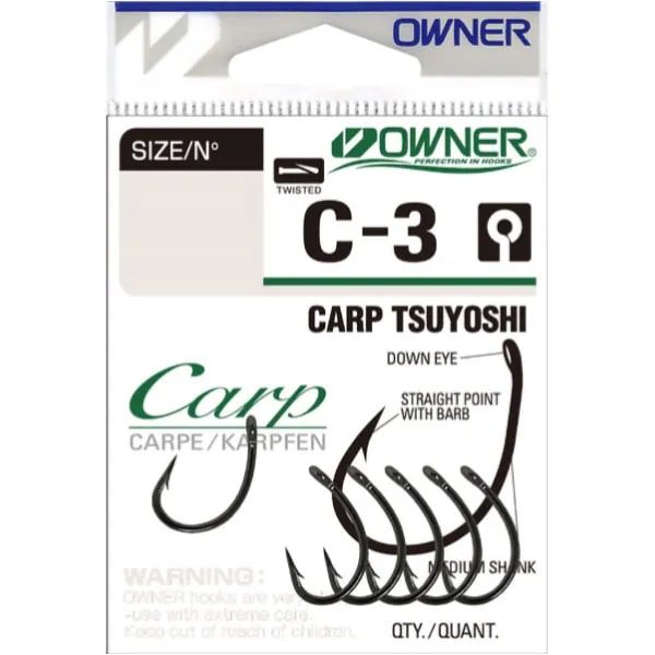 Одинарные крючки Owner Curve Shank классические №4, с колечком, прямое острие, с бородкой, Черный, 53263-04
Одинарные крючки Owner Curve Shank классические №4, с колечком, прямое острие, с бородкой, Черный, 53263-04