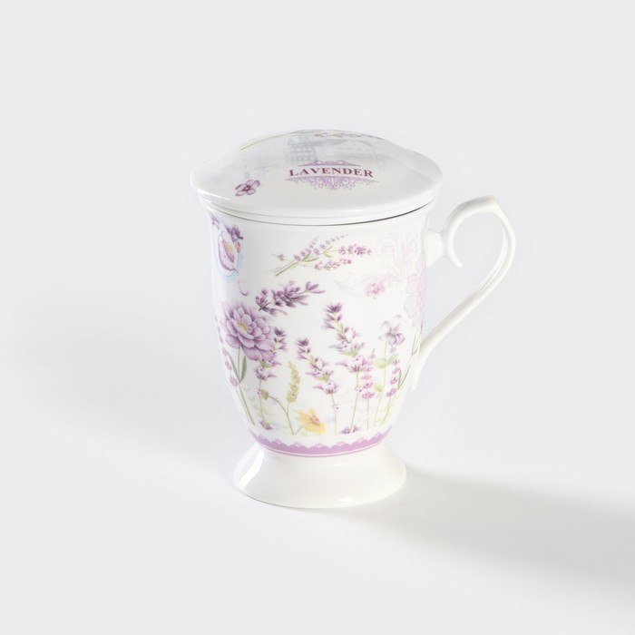 Кружка Lavender Прованс Лаванда 9685850 керамика, 13x9, белый 
Кружка Lavender Прованс Лаванда 9685850 керамика, 13x9, белый