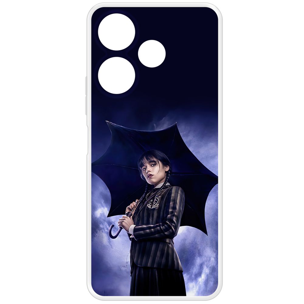 Чехол-накладка Krutoff Clear Case Уэнсдей Аддамс -Уэнсдей под зонтом для Xiaomi Poco M6 4G, Прозрачный
Чехол-накладка Krutoff Clear Case Уэнсдей Аддамс -Уэнсдей под зонтом для Xiaomi Poco M6 4G, Прозрачный