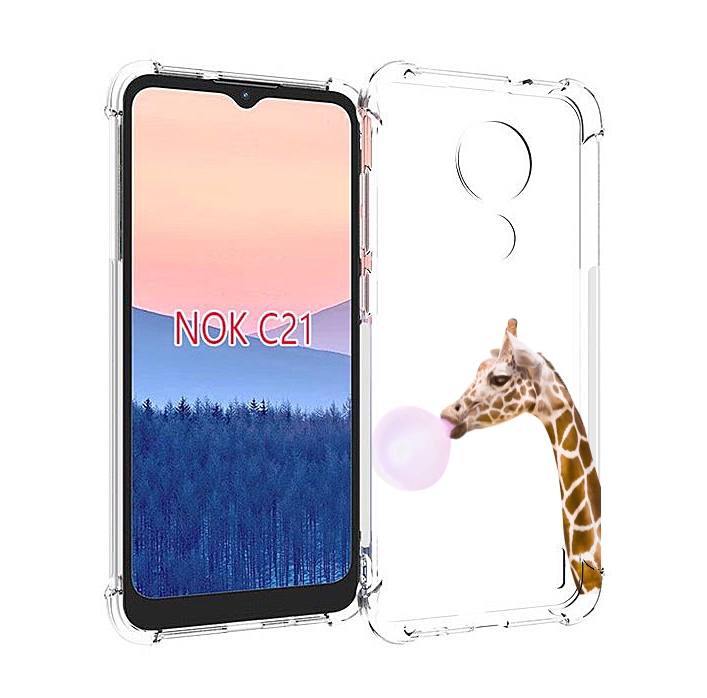 Чехол MyPads жираф-с-жвачкой для Nokia C21, Прозрачный, Tocco
Чехол MyPads жираф-с-жвачкой для Nokia C21, Прозрачный, Tocco