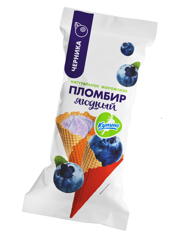 Мороженое Купино пломбир с черничным наполнителем в вафельном рожке двухцветном 12%, 95 г
Мороженое Купино пломбир с черничным наполнителем в вафельном рожке двухцветном 12%, 95 г