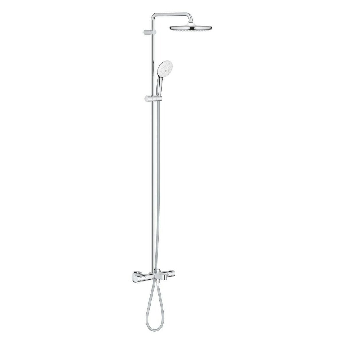 Душевая система GROHE Tempesta System 250 с термостатом для ванны, хром (26672001), Серебристый
Душевая система GROHE Tempesta System 250 с термостатом для ванны, хром (26672001), Серебристый