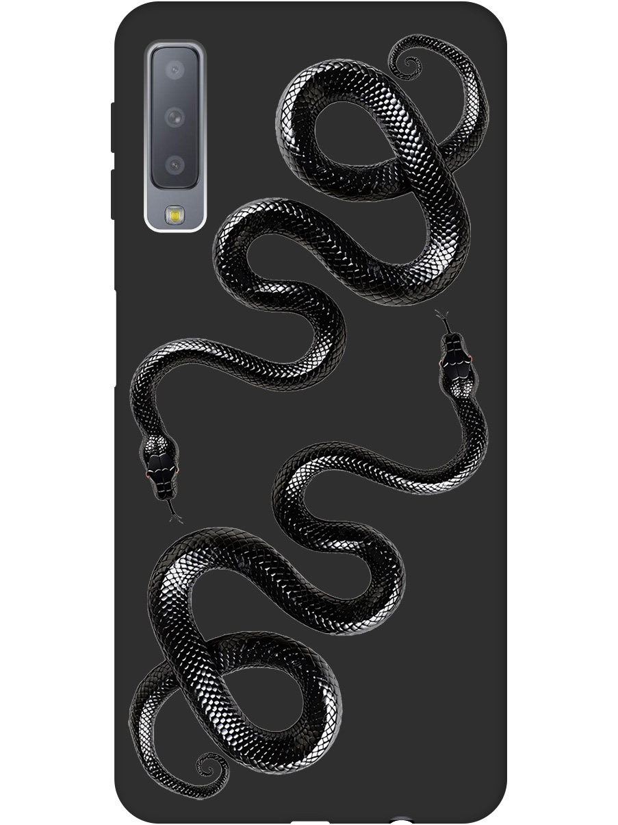 Силиконовый чехол на Samsung Galaxy A7 (2018) с принтом "Черные мамбы" матовый черный, 719709113
Силиконовый чехол на Samsung Galaxy A7 (2018) с принтом "Черные мамбы" матовый черный, 719709113