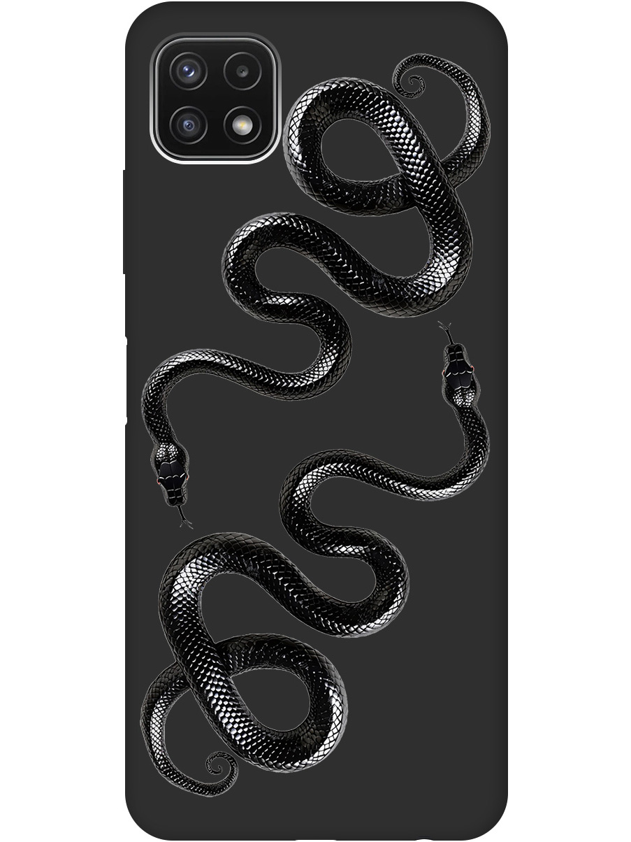 Силиконовый чехол на Samsung Galaxy A22s 5G с принтом "Черные мамбы" матовый черный, 734082013
Силиконовый чехол на Samsung Galaxy A22s 5G с принтом "Черные мамбы" матовый черный, 734082013