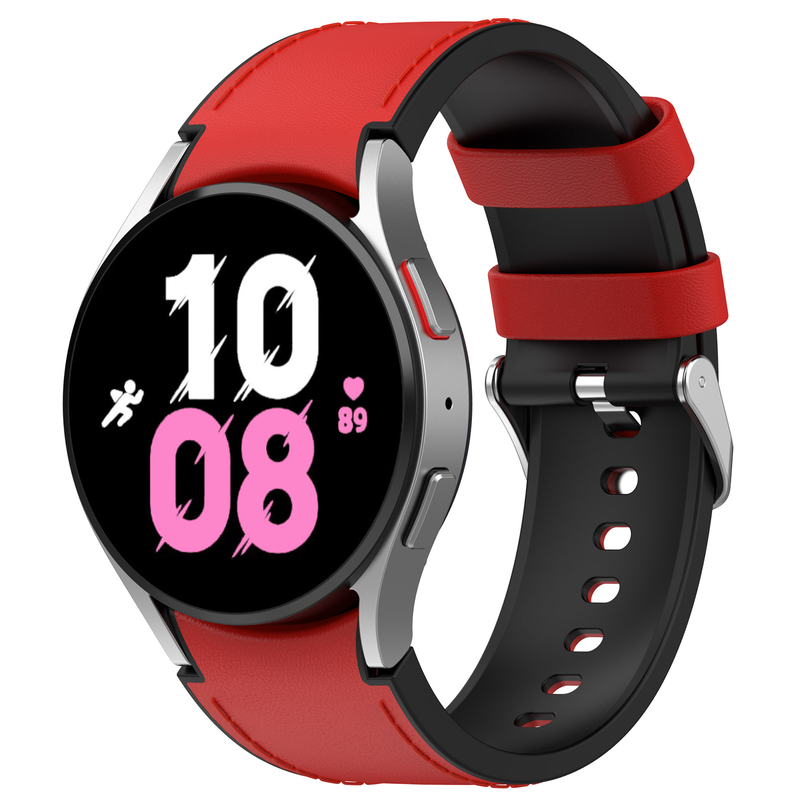 Кожаный ремешок для Samsung Galaxy Watch, размер L, черно-красный, серебристая пряжка, Красный;черный, Galaxy Watch 6/5/4
Кожаный ремешок для Samsung Galaxy Watch, размер L, черно-красный, серебристая пряжка, Красный;черный, Galaxy Watch 6/5/4