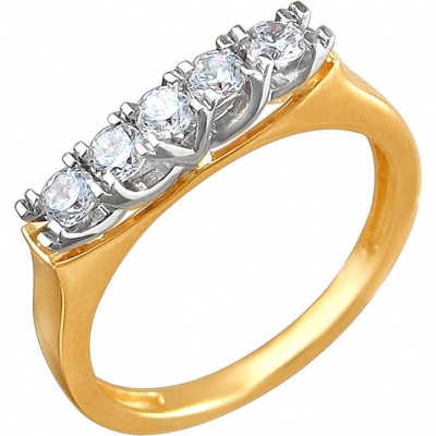 Кольцо из комбинированного золота с фианитом р. 17,5 Эстет 01К163068Ж, 01К163068Ж
Кольцо из комбинированного золота с фианитом р. 17,5 Эстет 01К163068Ж, 01К163068Ж