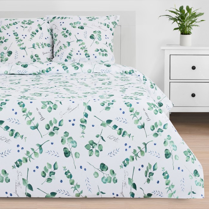 Постельное бельё «Этель» дуэт Листья эвкалипта 143x215 см 2 шт,240x220 см,70x70 см 2 шт
Постельное бельё «Этель» дуэт Листья эвкалипта 143x215 см 2 шт,240x220 см,70x70 см 2 шт