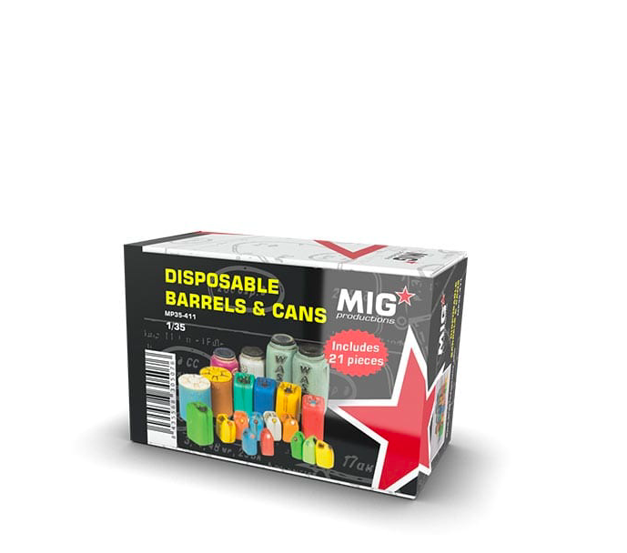 MP35-411 Сборная модель аксессуаров из пластика Disposable Barrels Cans, 8435568305076
MP35-411 Сборная модель аксессуаров из пластика Disposable Barrels Cans, 8435568305076