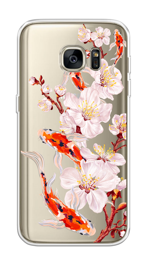 Чехол на Samsung Galaxy S7 "Карпы и сакура", Оранжевый;розовый;бежевый;прозрачный, 24550-1
Чехол на Samsung Galaxy S7 "Карпы и сакура", Оранжевый;розовый;бежевый;прозрачный, 24550-1