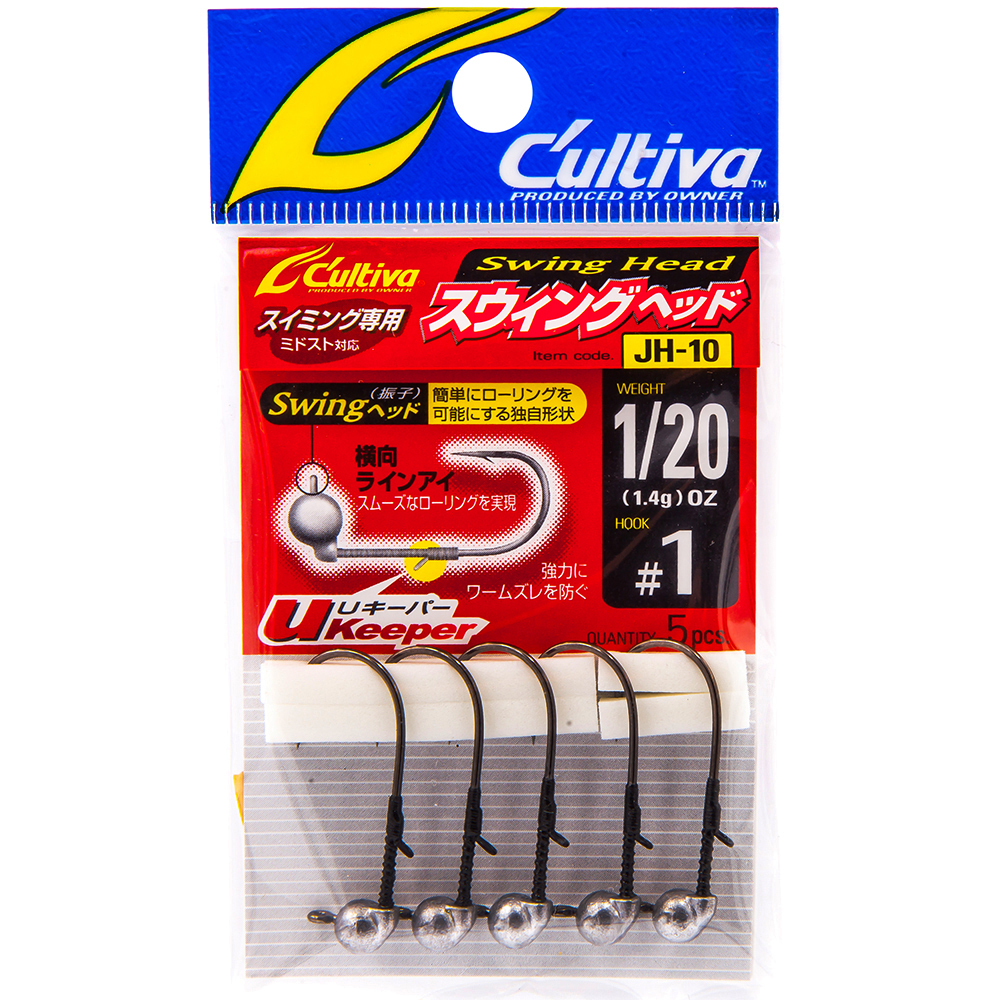Джиг-головки OWNER (Cultiva) JH-10 1/20 (11683) #01, 1.4 гр (5 шт/уп), Серый, (Cultiva) JH-10 NEW 2022
Джиг-головки OWNER (Cultiva) JH-10 1/20 (11683) #01, 1.4 гр (5 шт/уп), Серый, (Cultiva) JH-10 NEW 2022