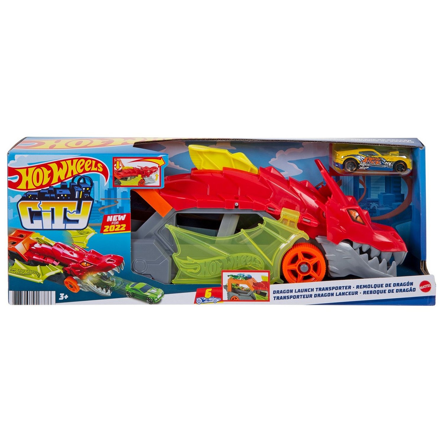 Грузовик Mattel Hot Wheels Разъяренный Дракон с хранилищем для машинок, Красный;желтый
Грузовик Mattel Hot Wheels Разъяренный Дракон с хранилищем для машинок, Красный;желтый